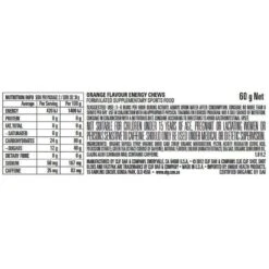 Clif BLOKS Energy Chews 60g Orange -Camelbaked Store 0035539 shot energy blocks orange