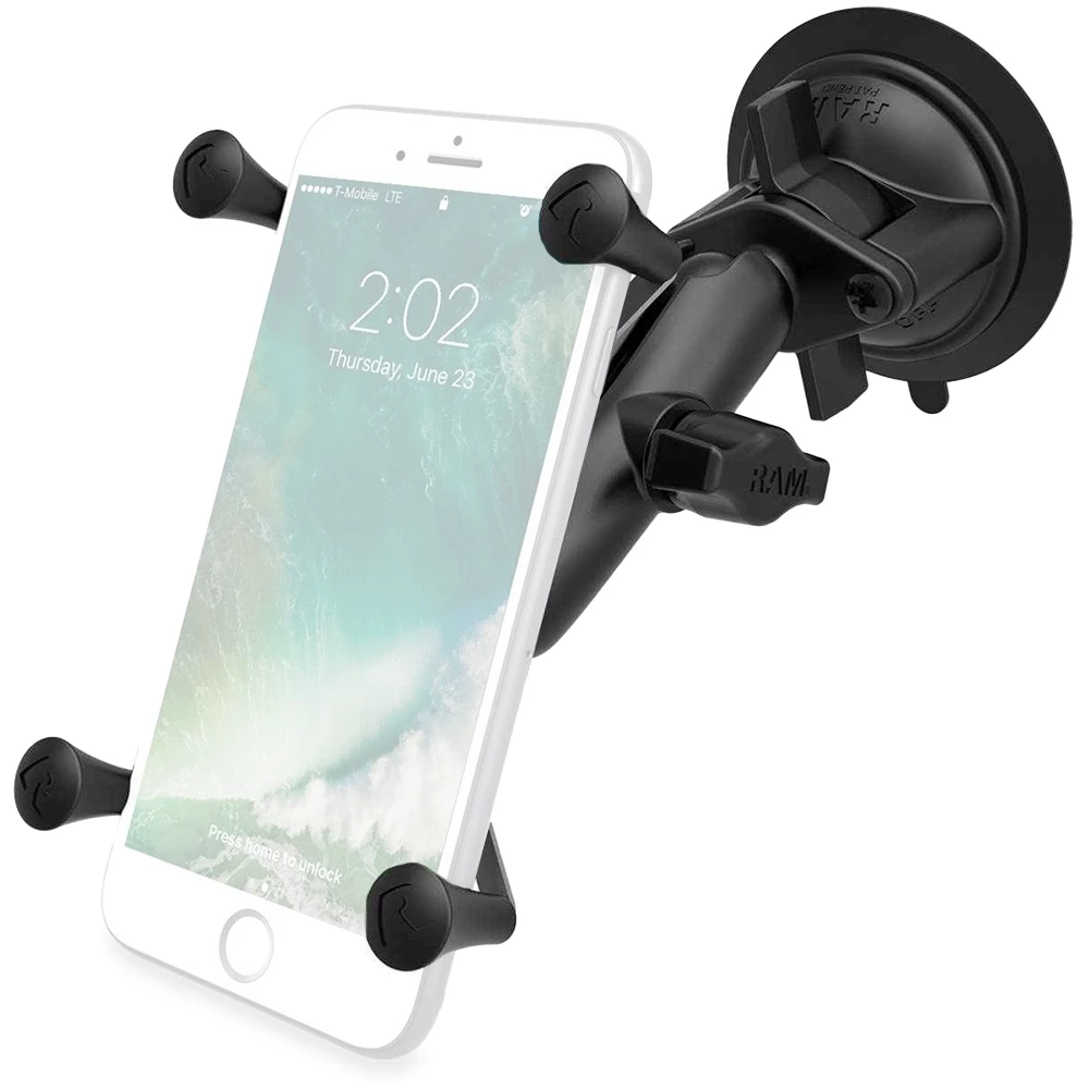 RAM MOUNTS X−Grip Large Phone Mount With Twist−Lock Suction Cup Base 3 RAM MOUNTS X−Grip Large Phone Mount With Twist−Lock Suction Cup Base