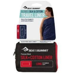 Sea To Summit Silk + Cotton Liner − Rectangular -Camelbaked Store 1235306 silk cotton travel liner