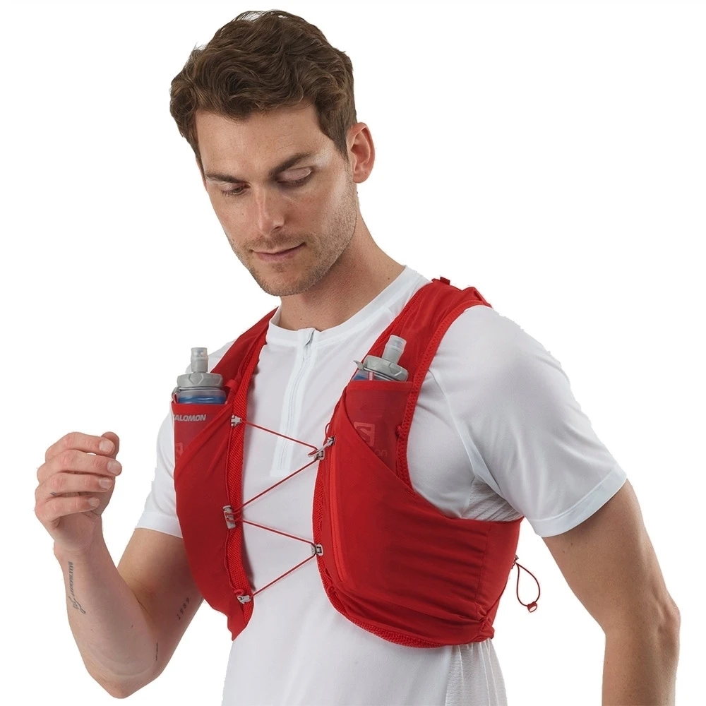 Salomon Adv Skin 5 Unisex Running Vest With Flasks Included 6 Salomon Adv Skin 5 Unisex Running Vest With Flasks Included - Image 4