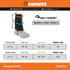 Sea To Summit Spinifex Ankle Gaiters 9 Sea To Summit Spinifex Ankle Gaiters -Camelbaked Store 1250181 spinifex ankle gaiters