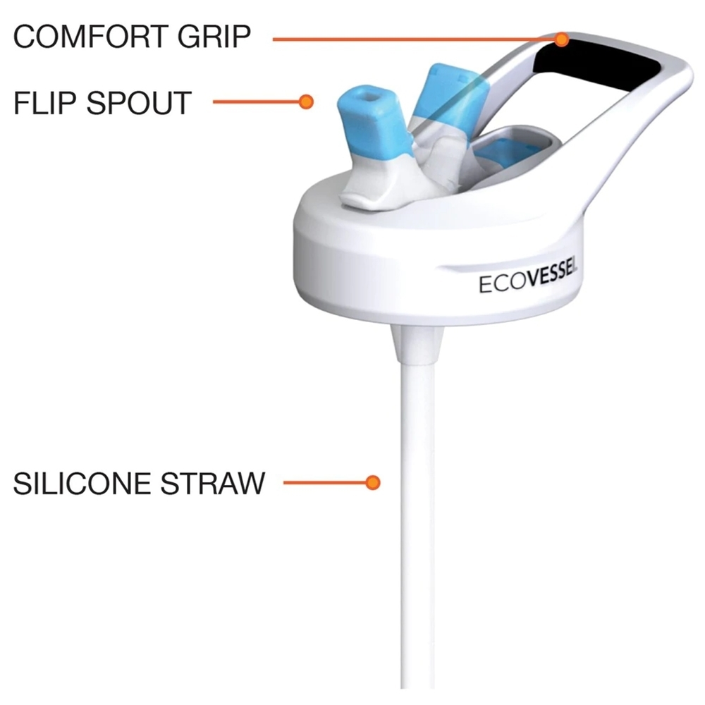 The Wave BPA Free Sports Water Bottle With Straw 700ml 6 The Wave BPA Free Sports Water Bottle With Straw 700ml - Image 4