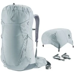 Deuter Aircontact Ultra 50 + 5 Backpack -Camelbaked Store 1258459 aircontact ultra 50 plus 5 backpack tin shale