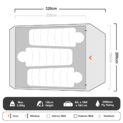 Roman Cradle 3P Hiking Tent 31 Roman Cradle 3P Hiking Tent -Camelbaked Store 1265727