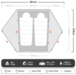 Marmot Tungsten Ultralight 2−Person Tent -Camelbaked Store 1273899