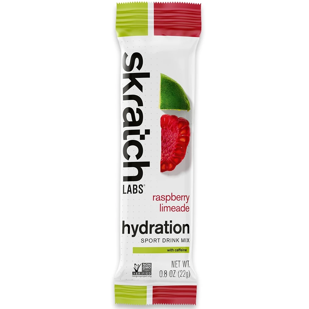 Skratch Labs Hydration Drink Mix 22g Raspberry Limeade Single Serve 3 Skratch Labs Hydration Drink Mix 22g Raspberry Limeade Single Serve