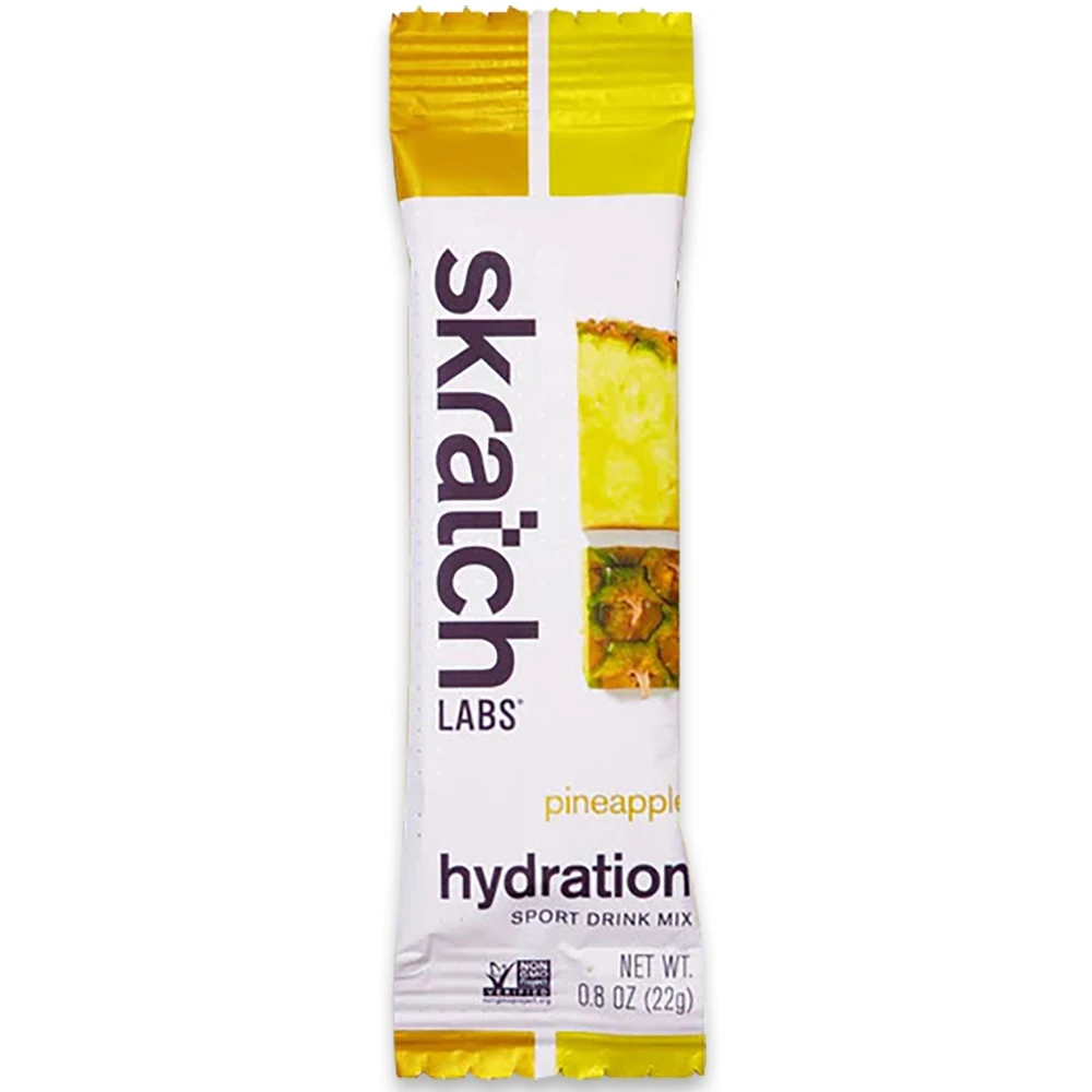 Skratch Labs Hydration Drink Mix 22g Pineapple Single Serve 3 Skratch Labs Hydration Drink Mix 22g Pineapple Single Serve