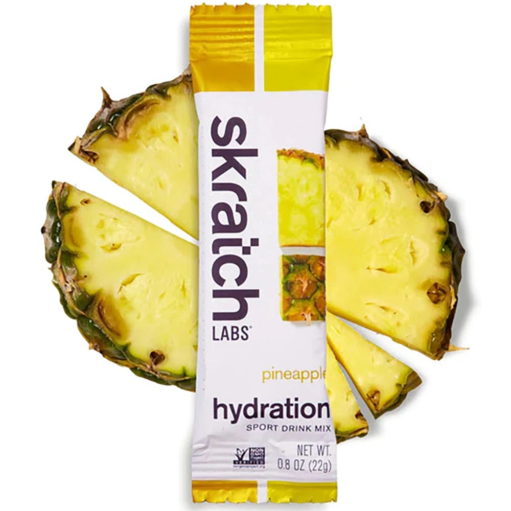 Skratch Labs Hydration Drink Mix 22g Pineapple Single Serve 4 Skratch Labs Hydration Drink Mix 22g Pineapple Single Serve - Image 2