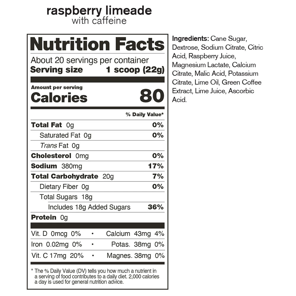 Skratch Labs Hydration Drink Mix 22g Raspberry Limeade Single Serve 5 Skratch Labs Hydration Drink Mix 22g Raspberry Limeade Single Serve - Image 3