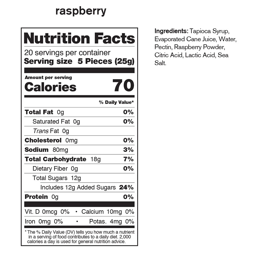 Skratch Labs Energy Chews Sport Fuel 50g Raspberry 6 Skratch Labs Energy Chews Sport Fuel 50g Raspberry - Image 4