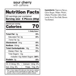 Skratch Labs Energy Chews Sport Fuel 50g Sour Cherry -Camelbaked Store 1275869 skr sport energy chews 50g sour cherry w caffeine