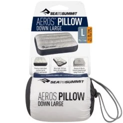 Sea To Summit Aeros Down Pillow Large -Camelbaked Store 1276421 aeros down pillow large grey