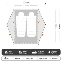 Grasshopper Ultralight 2 Hiking Tent 11 Grasshopper Ultralight 2 Hiking Tent -Camelbaked Store 1277282